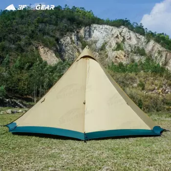 3F UL GEAR племена 2,0 Расширенная серия палатка 210D/210T большая площадь 4 человек кемпинг палатка семья путешествия с дымоходным отверстием