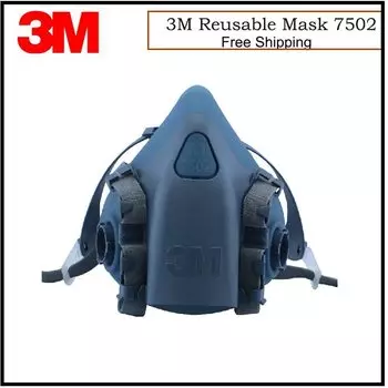 3M 7502 полумаска-респиратор среднего размера