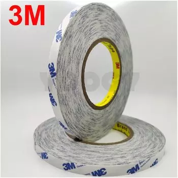 3M 9448 белая двусторонний скотч тканевый