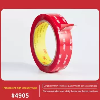 3М прозрачный двухсторонний скотч 4905VHB