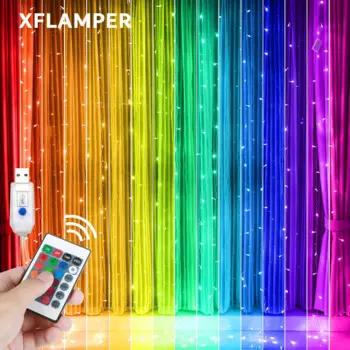 RGB штора XFLAMPER 3 м 16 цветов