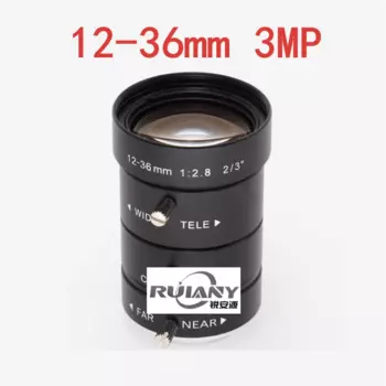 3MP 12-36mm линзы машинного зрения C интерфейс HD камера видеонаблюдения промышленная камера ручной зум объектив
