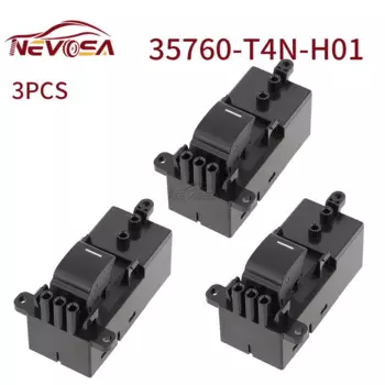 3 шт. для Honda Fit HR-V 2015-2020 кнопка управления пассажирским электроприводом стеклоподъемник регулятор автомобильные аксессуары 35760-T4N-H01