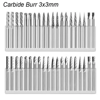 Фрезы из карбида вольфрама atooltour 3x3 мм, 20 шт