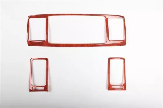 3x ABS Автомобильная приборная панель, боковая центральная консоль, вентиляционная панель, крышка, отделка, стикер, подходит для Toyota Corolla 2004-2006