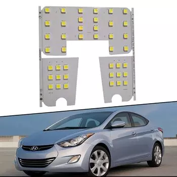 3x для Hyundai Elantra MD UD Mistra CF 2011 2012 2013 2014 2015 Внутреннее освещение купольная карта комната крыша светодиодные лампы лампа для чтения багажник