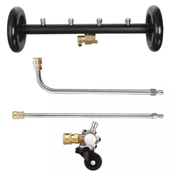 4000 фунтов на квадратный дюйм, средство для очистки шасси для мойки под высоким давлением, щетка для мойки автомобиля с 2 удлинителями