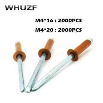 4000 шт. медные высококачественные слепые заклепки/поп-заклепки/заклепки M4 * длина 16/20 мм