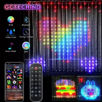 Светодиодные гирлянды RGB 400 LEDs для окон