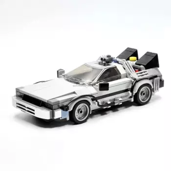 408 шт. Moc DeLorean «Назад в будущее», машина времени, спортивный автомобиль, строительные блоки, подходят для кирпичей, игрушки для детей, подарки 10300
