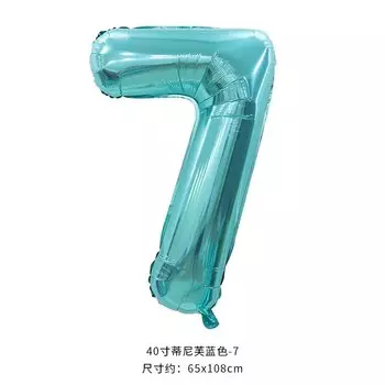 40-дюймовый бирюзовый цифровой шар MicroPlush