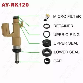 40 комплектов, ремонтный комплект топливной форсунки для lexus GX460 4,6 л и LX570 5,7 л 2008-2014 23250-0S020 23209-09151 для AY-RK120