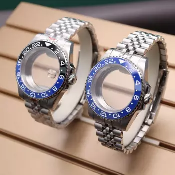 40 мм 20 мм ремешок для часов с сапфировым стеклом для Seiko Nh35 Nh34 NH36 NH38 Eta 2824 Miyota 8215 движение 28,5 мм