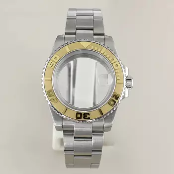 40 мм, ремешок из нержавеющей стали 316L для часов Seiko NH34 NH35 NH36 NH38 Miyota 8215 ETA 2824, движение 28,5 мм, циферблат, стеклянная задняя панель