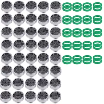 40 Pcs 24mm Kitchen Basin Faucet Aerator Splash-proof Filter Mesh Core Water Saver Outlet Accessories Faucets Kitchen