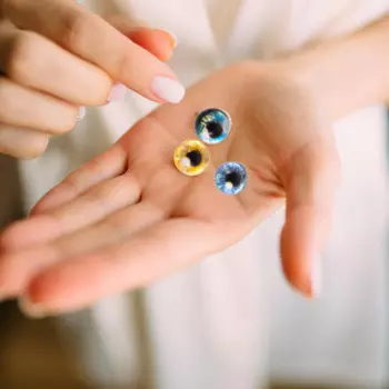 40 Pcs Gem Patch Pendant Stone Beads for Bracelets Making Eyeballs Halloween Decor Fake Eyes Crafts
