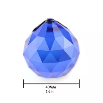 40 шт./лот 40 мм Сапфировая хрустальная люстра с призменными шариками K9 хрустальная люстра с подвесками бесплатная доставка