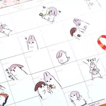 40 шт. наклейки Kawaii Chubby PET CBTstationery