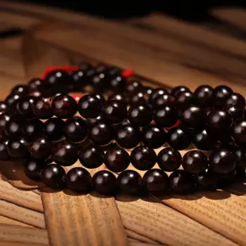 40"Tibetan Temple Collection Old Phoenix Eye Bodhi Buddha Beads 108 Buddha Beads Necklace Amulet Town house Exorcism