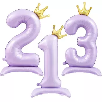 Фольгированный цифровой шар DUTRIEUX 40 дюймов светло-фиолетовый