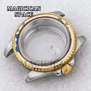 40mm Case High Quality Sapphire Crystal Waterproof Stainless Steel Watch Case for SUB GMT Replacements fit NH34/35/36 Movement