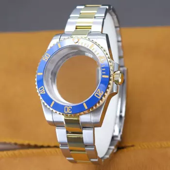 40mm Diver Watch Cases Bracelet Sapphire Glass For Seiko NH35 NH36 NH38 NH34 Miyota 8215 Eta2824 Movement 28.5mm Dial Submariner