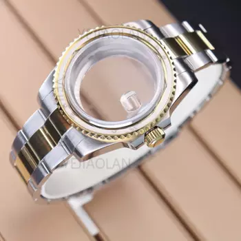 40mm Steel Dive Watch Case Bracelet For SUB/GMT Seiko NH35 NH36 NH34 Miyota 8215 ETA2824 Movement 28.5mm Dial Sapphire 120Clicks