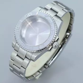 40mm Watch Case 316L bands Ceramic Bezel Sapphire Crystal Fashion Waterproof For Seiko NH35 NH36 8205 8215 2824 For YACHT-MASTER