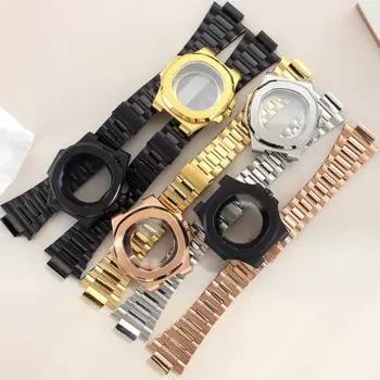 40mm Watch Case Bracelet 316L Stainless Steel For Seiko NH35 NH36 NH38/34 4R36 Movement 30.8mm Dial Sapphire Glass Mod Nautilus