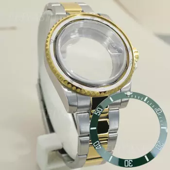 40mm Watch Case Solid 316L Steel Bracelet 120clicks Bezel For Seiko NH35 NH36 Miyota8215 ETA2824 Movement 28.5mm Dial Submariner