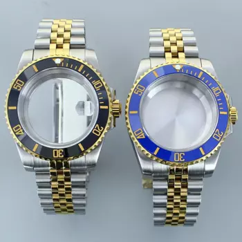 40MM watch Cases Jubilee bands NH35 parts watch accessories Sapphire Crystal For Seiko NH35 NH36 8205 2824 Movement Submariner