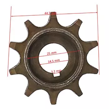 415 цепь 10 зубьев мини передняя Звездочка Cog для 49cc 50cc 80cc 2-х тактный двигатель моторизованный велосипед Push Bike