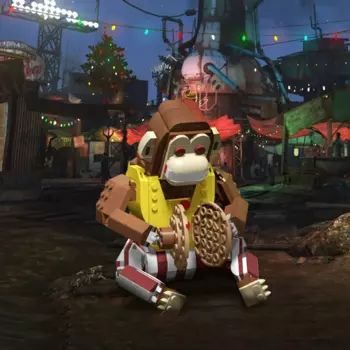 417 шт., Детский конструктор «обезьяна»