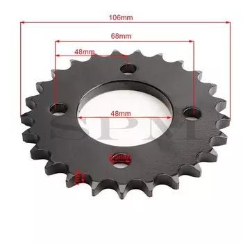 420 цепи 25 T 428 25 зубьев цепная Звездочка для мотоцикла Задняя звездочка для 110cc 125cc 140cc багги для карта