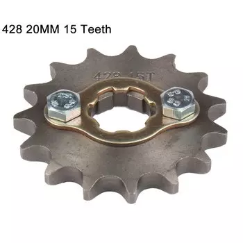 428 Цепь 20 мм 10 11 12 13 14 15 16 17 18 19 Зубьев Передние звездочки двигателя для 50 110 125 160cc Dirt Pit Bike ATV Quad Motorbike