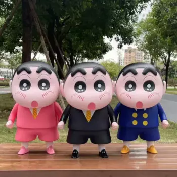 42 см Crayon Shin-Chan фигурки серии модель сумка + шляпа украшение для периферийного автомобиля Кукла Коллекция украшений аниме ограниченные рождественские подарки
