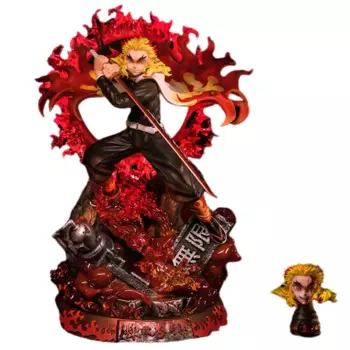 42 см Sds X Jianke Studio Gk рассеиватель демонов Rengoku Kyoujurou Ограниченная серия светящаяся модель гаражный набор статуя игрушки подарок