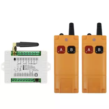 433 МГц Ndustriальный DC12V24V 36V 2CH RF беспроводной пульт дистанционного управления радиоприемник с пультом дистанционного управления на большие расстояния 20-2000M