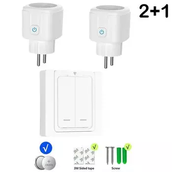 433 мгц радиочастотный беспроводной пульт дистанционного управления умный фотоэлектрический выключатель розетки 220 в 230 В 16 А штепсельная Вилка для бытовой техники