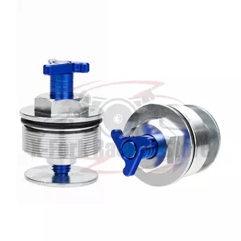 43 мм колпачки вилок предварительной загрузки для Suzuki DL650 V-дополнительный 2004-2019 2005 2006 шестигранные треугольные регулируемые вилочные амортизирующие винты 6061-T6