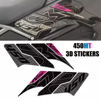 450MT FIT CFMOTO 450 MT Adventure Bike CF MOTO Protector Tank Pad Grips Kit Knee Fairing Fender Stickers Decals Wind Deflector