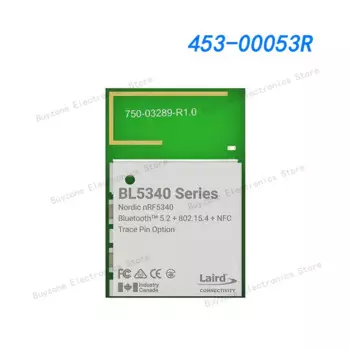 453-00053R 802.15.4, Bluetooth, NFC Bluetooth v5.2, NFC, Thread, Zigbee®Модуль приемопередатчика 2,4 ГГц с поверхностным креплением