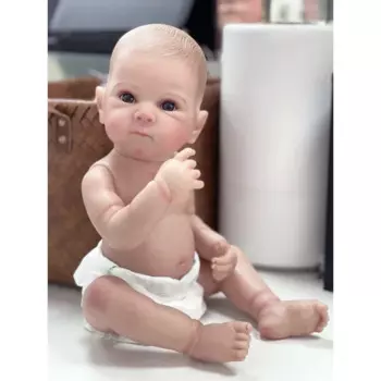 45 см Bettie, полностью виниловая кукла Reborn для новорожденных девочек, настоящая картина, ручная работа, волосы, видимые вены