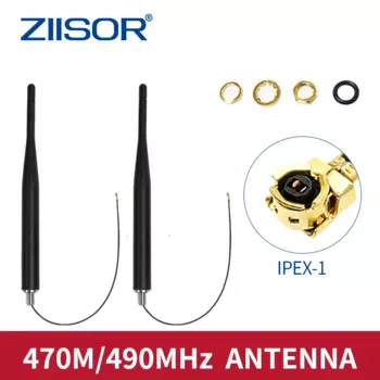 470 MHz Antenna 490MHz IPEX for Module Motherboard Outdoor Use with Screw Fixing 470MHz Antennas for Wild 490 MHz Aerial IPX