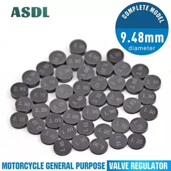 47 шт. детали двигателя мотоцикла регулируемый клапан прокладки-шайбы 9,48 мм полный клапан прокладка комплект кулачков 1,20-3,50 # c