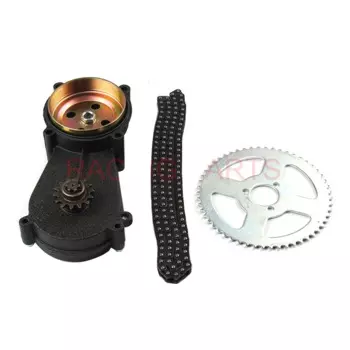 Передняя Коробка передач 47cc 49cc для карманного велосипеда liya, коробка передач, миниатюрный мотовездеход с цепью t8f и цепной пластиной, 2-тактная деталь двигателя