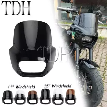 48-55 мм вилка, передний хомут в клубном стиле, обтекатель, маска на лобовое стекло для Harley Fat Bob FXFB 2018-2019 114 FXFBS 18-2024