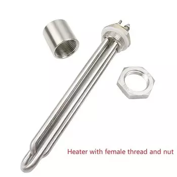 48 В 2000 Вт солнечный нагреватель из нержавеющей стали DN25 погружной трубчатый нагреватель электрический водонагревательный элемент