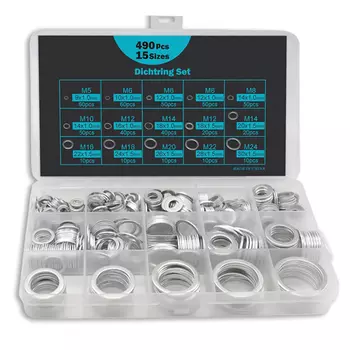 Комплект прокладок для сливной пробки XMSJ, алюминиевые, M5 - M24