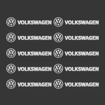 4/10 шт. 3D металлические наклейки для украшения интерьера автомобиля, значки, автостайлинг для Volkswagen VW Scirocco GOLF MK6 Polo Tiguan PASSAT